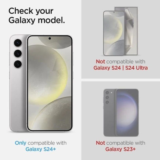 Spigen Optik Pro EZ Fit Προστασία Κάμερας Tempered Glass Κίτρινο για το Galaxy S24+