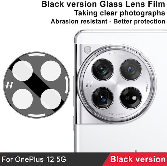 Προστασία Κάμερας Tempered Glass Μαύρο για το OnePlus 12