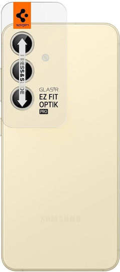 Spigen Optik Pro EZ Fit Camera Protection Tempered Glass Yellow for the Samsung Galaxy S24