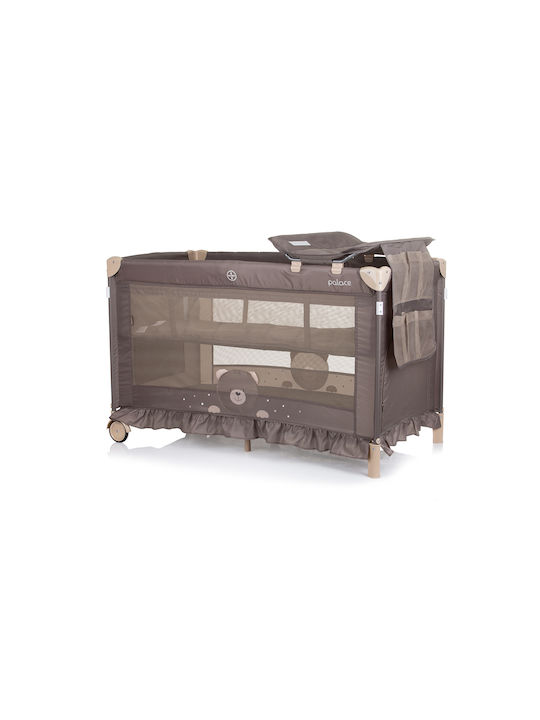 Chipolino Palace Luxury Playpen 2 Levels with Changing Table & Mattress Beige