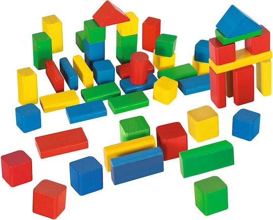 Eichhorn Τουβλάκια Colorful Wooden Blocks για 1+ Έτους 50τμχ