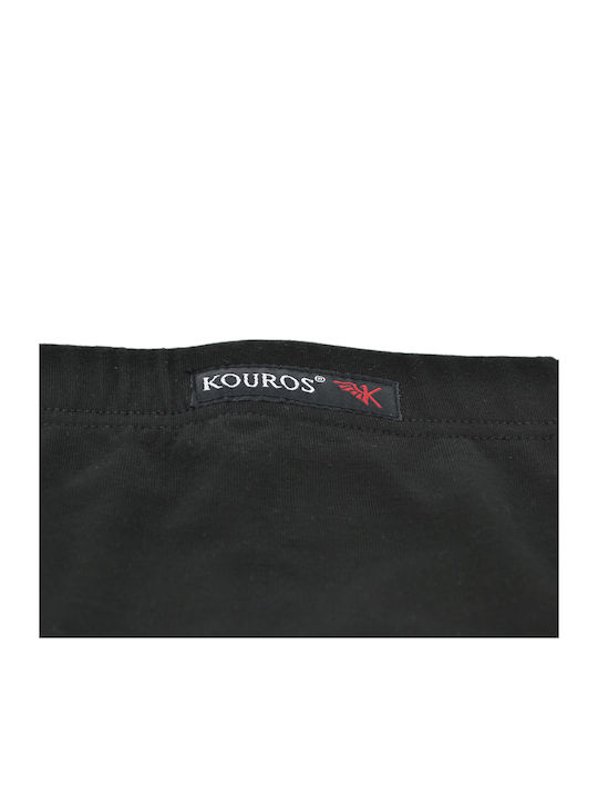 Kouros Herren Slips Schwarz 1Packung