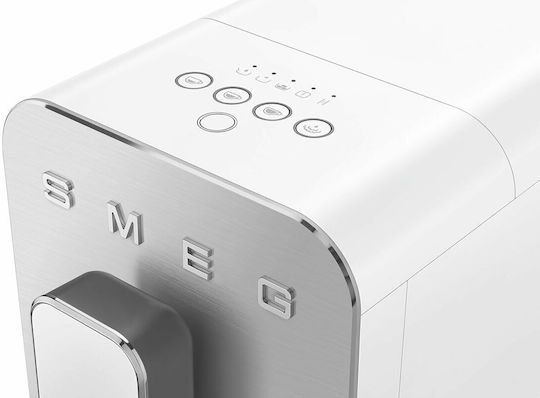 Smeg Collezione Automatische Espressomaschine 1350W Druckreiniger 19bar mit Mahlwerk Weiß BCC12WHMEU