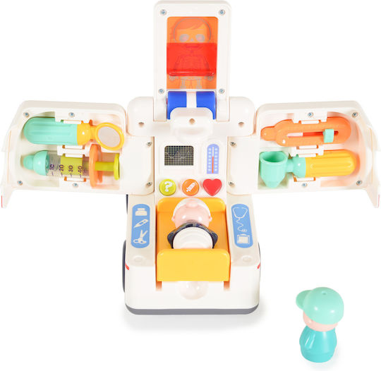 Hola Toys Vehicle Ambulance with Music, Light, and Sounds for 36++ Months