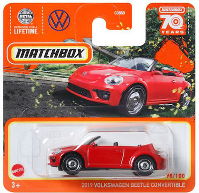 Mattel Matchbox 2019 Volkswagen Beetle Convertible Car Matchbox for 3++ Years