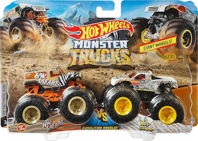 Hot Wheels Demolition Doubles - HW Safari VS Wild Streak Car Monster Truck Safari VS Wild Streak