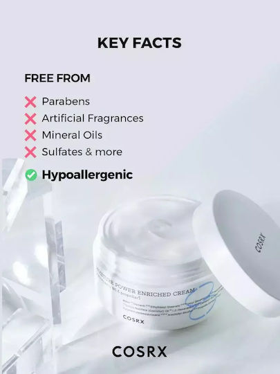 Cosrx Hydrium Rich Ενυδατική Κρέμα Προσώπου κατά της Ερυθρότητας με Ceramides & Πανθενόλη 50ml