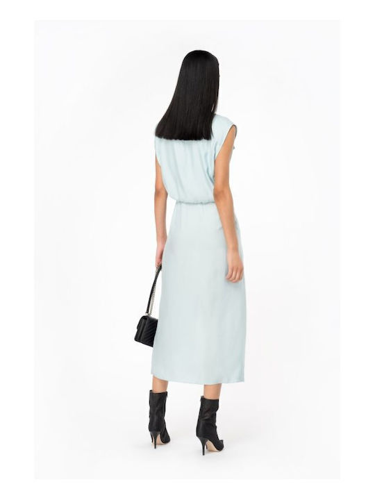 Amityville Summer Midi Shirt Dress Light Blue