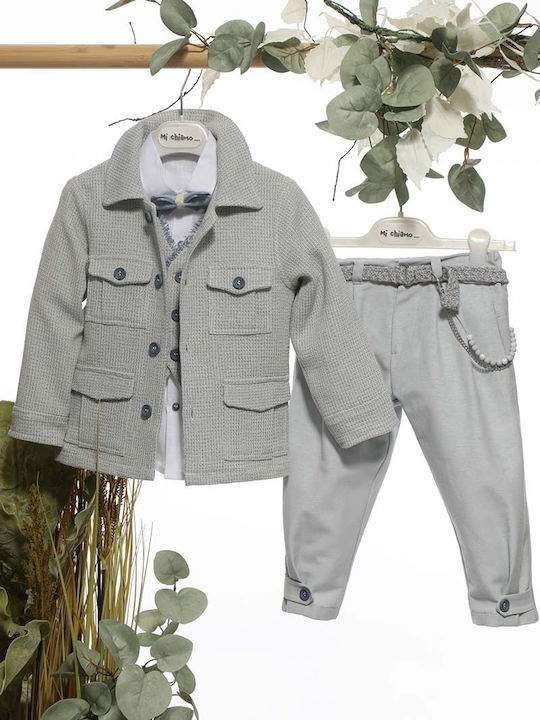 Mi Chiamo Taufkleidung für Jungen Hellblau