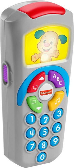 Fisher Price Jucărie Educațională Telecomandă (Greacă) cu Muzică Lumină și Sunete pentru 6+ Luni