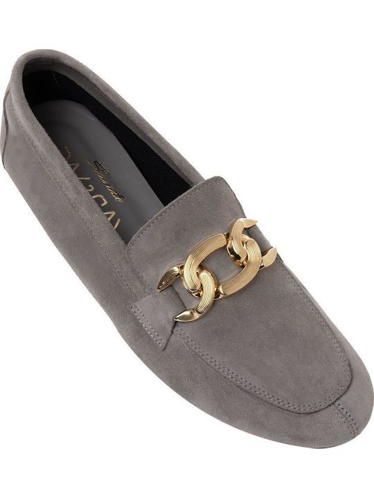 Women's Moccasins in Gray Color