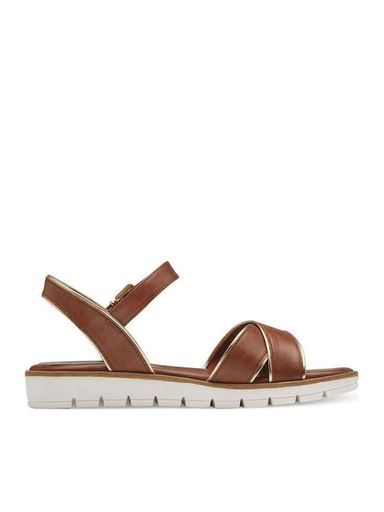 Women's Synthetic Leather Platform Shoes Tabac Brown