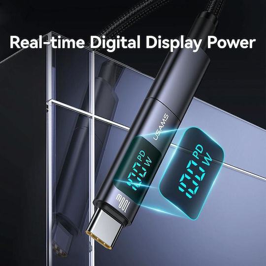 Usams USB-C Männlich Zu USB-C Weiblich Konverter Grau 1 Stück US-SJ682