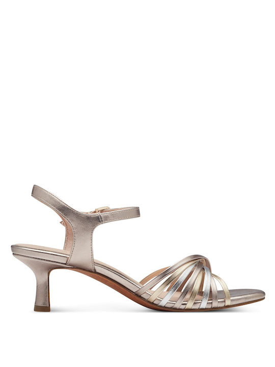 Marco Tozzi Damen Sandalen in Gold Farbe