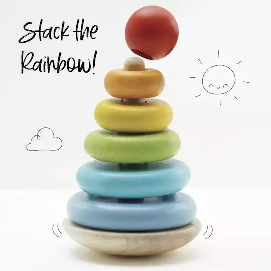 Le Toy Van Pyramiden-Spielzeug Rainbow Stacker aus Holz