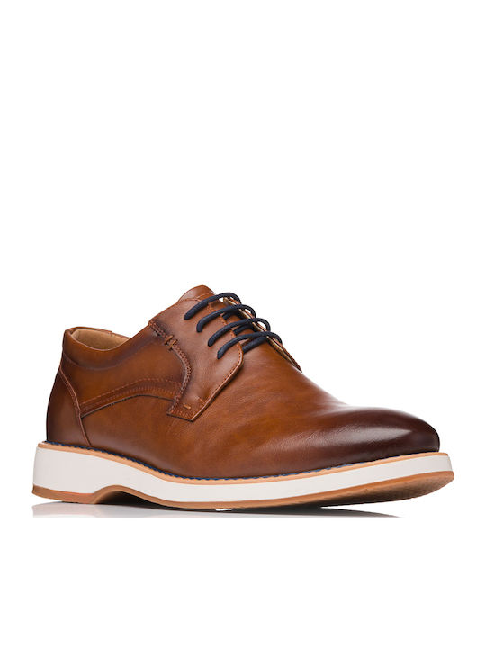 Men's Synthetic Leather Casual Shoes Brown