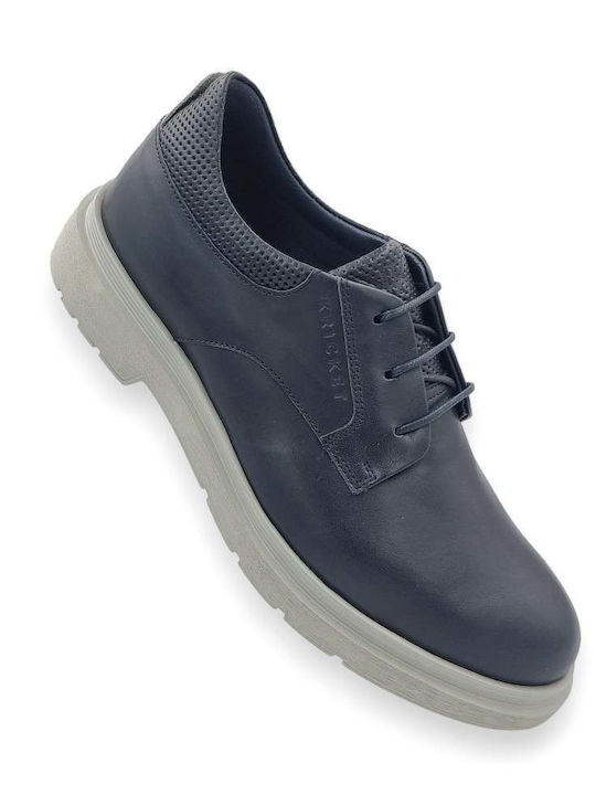 Men's Leather Casual Shoes Blue