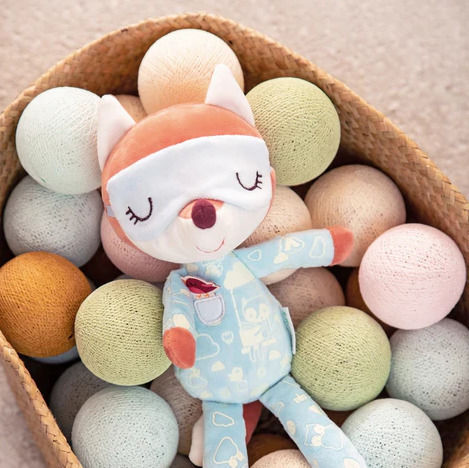 Lilliputiens Sleep Toy Fox that Glows Alice made of Fabric for 6++ Months