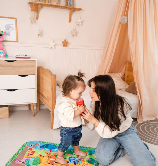 Kids Hits Musical Instrument Light-up Microphone Red (I speak Greek) with Music for 24++ Months