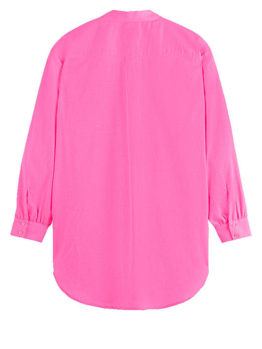 Scotch & Soda Women's Long Sleeve Shirt Pink