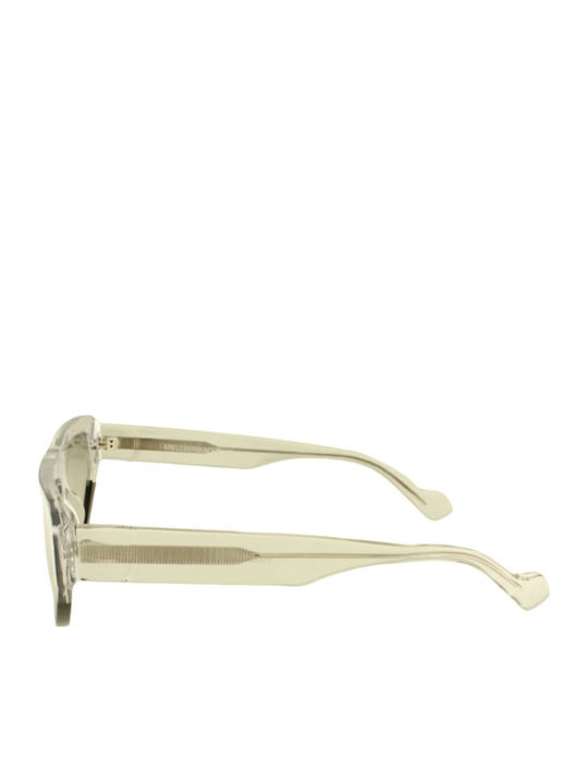 Kreuzbergkinder Unisex Sunglasses with Yellow Plastic Frame and Gold Lens YORSH C4