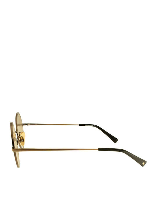 Kreuzbergkinder Unisex Sunglasses with Gold Metal Frame and Yellow Lens TAMSIN C3