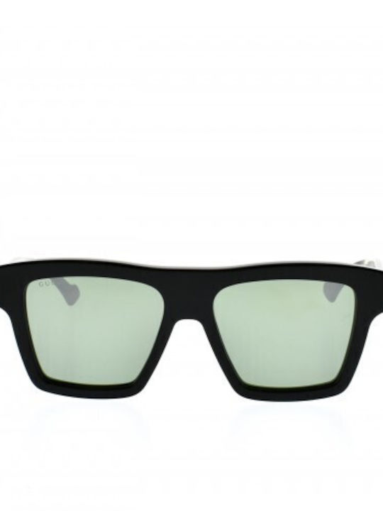 Gucci Sunglasses with Black Tartaruga Plastic Frame and Green Lens GG0962S 013