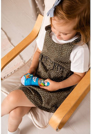 Kids Hits Μουσικό Όργανο Φωτεινό Μικρόφωνο Μπλε (Μιλάω Ελληνικά) με Μουσική για 24+ Μηνών