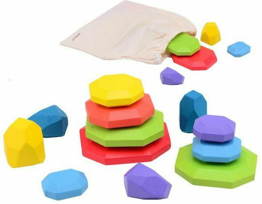 Joueco Stacking Toy Balance Rocks for 36++ Months