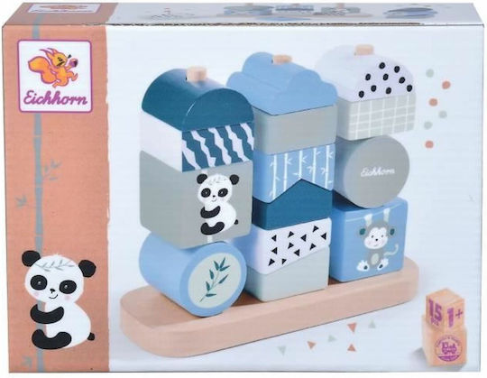 Eichhorn Stacking Toy Panda made of Wood for 12++ Months