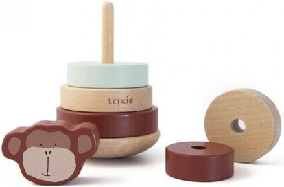 Trixie Stacking Toy Stacking Toy Mr. Polar Bear made of Wood for 12++ Months