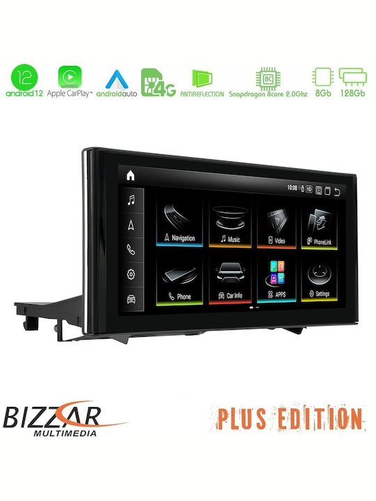Bizzar Car Audio System for Audi A1 (8X) 2010-2018 (Bluetooth/USB/AUX/WiFi/GPS/Apple-Carplay/Android-Auto/CD) with Touch Screen 10.25"