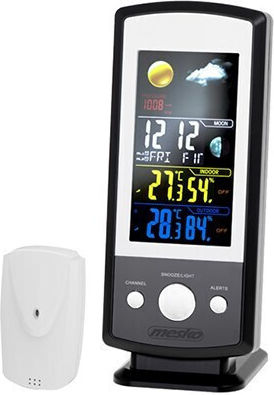 Adler MS 1177 Ασύρματος Μετεωρολογικός Σταθμός Ψηφιακός Επιτραπέζιος Μαύρος