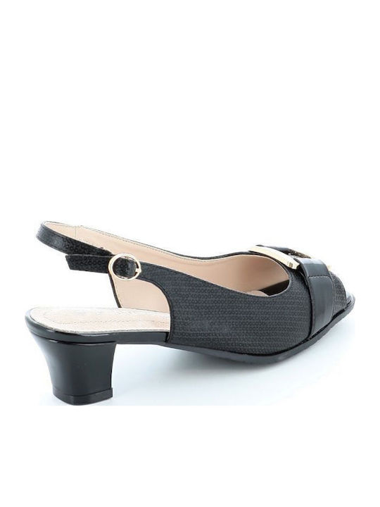 Leder Sandalen Anatomisch Schwarz