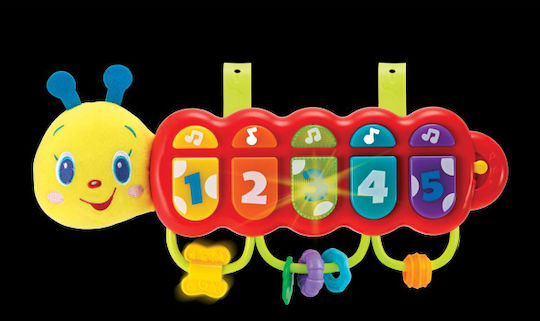 MG Toys Musikinstrument Melodische Raupe mit Musik, Licht und Geräuschen für 0++ Monate