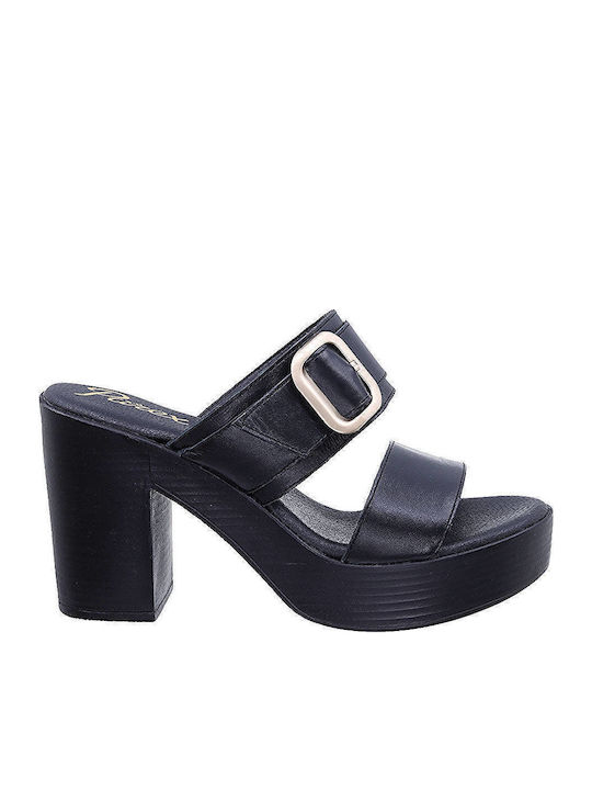 Leather Sandals Black