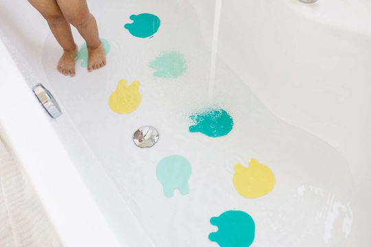 Quut Baby-Rutschmatten für die Badewanne Grün 8Stück