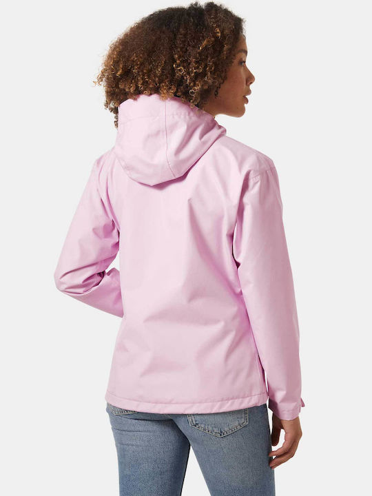 Helly Hansen Κοντό Γυναικείο Μπουφάν για Χειμώνα Pink