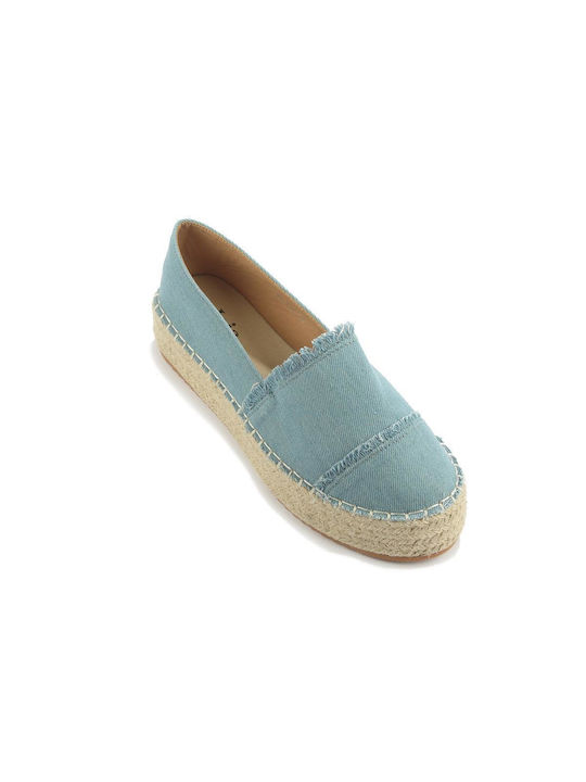 Fshoes Stoff Damen Espadrilles in Blau Farbe