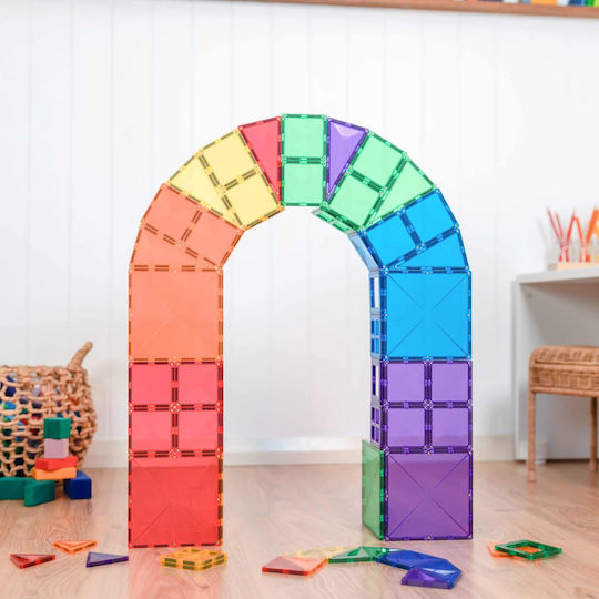 Connetix Magnetisches Bauspielzeug Rainbow für Kinder ab 3+ Jahre alt Jahren