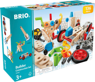 Brio Toys Joc de construcție din lemn Builder Construction Set 135τμχ 34587