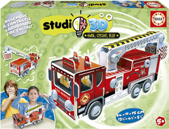 Educa Plastic Construction Toy The Fire Truck for Children 5+ years+ Years