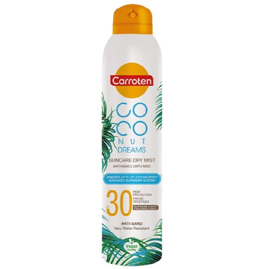 Carroten Coconut Dreams Αντηλιακή Λοσιόν Σώματος SPF30 σε Spray 150ml