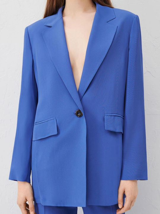 Marella Blazer Γυναικείο Σακάκι Cornflower