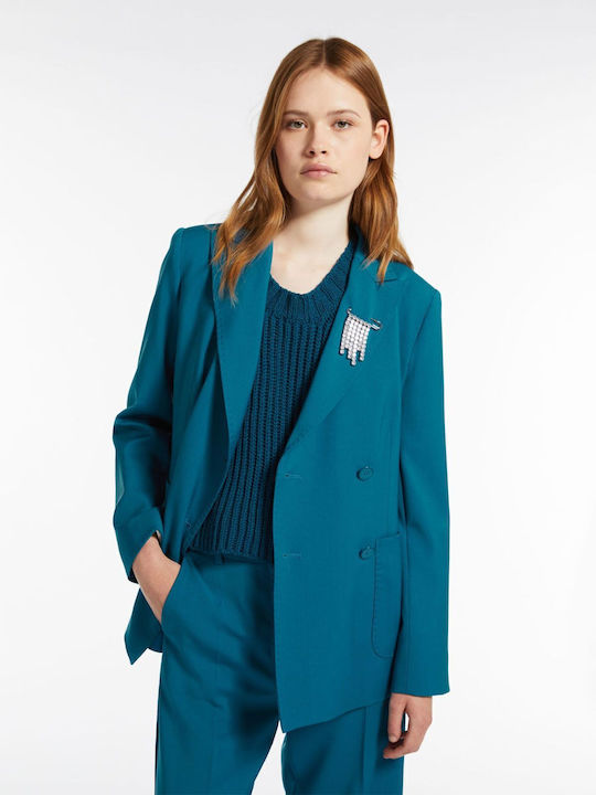 Weekend Maxmara Γυναικείο Σακάκι Μπλε