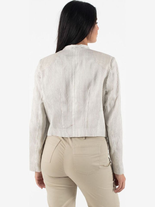 Forel Kurz Damen Blazer Ecru