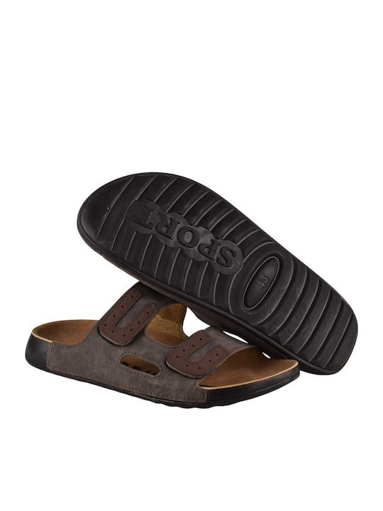 Herrensandalen in Braun Farbe