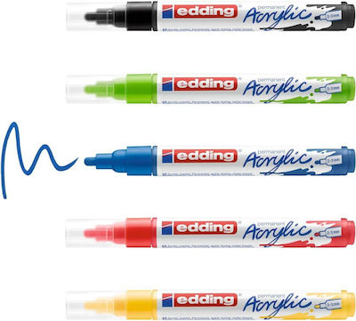 Edding Acryl Permanent Marker Set 5100 Basic 5 Stück