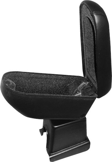 Cik Τεμπέλης Αυτοκινήτου Δερμάτινος Συμβατός με Opel Agila σε Μαύρο Χρώμα