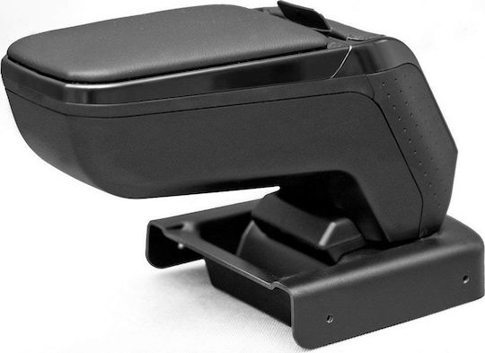 Cik Car Leather Armrest for Lancia Musa 2007+ Black